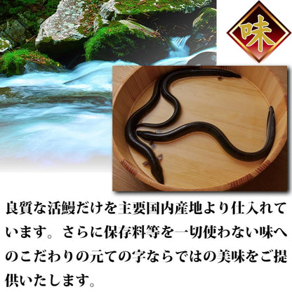 うなぎ 国産炭火蒲焼 御成門 (おなりもん) 300g (100g×3尾)