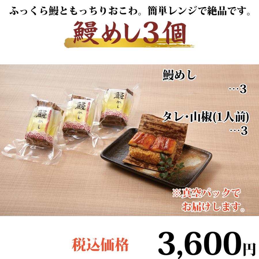 うなぎ 国産鰻めし 100g×3個セット
